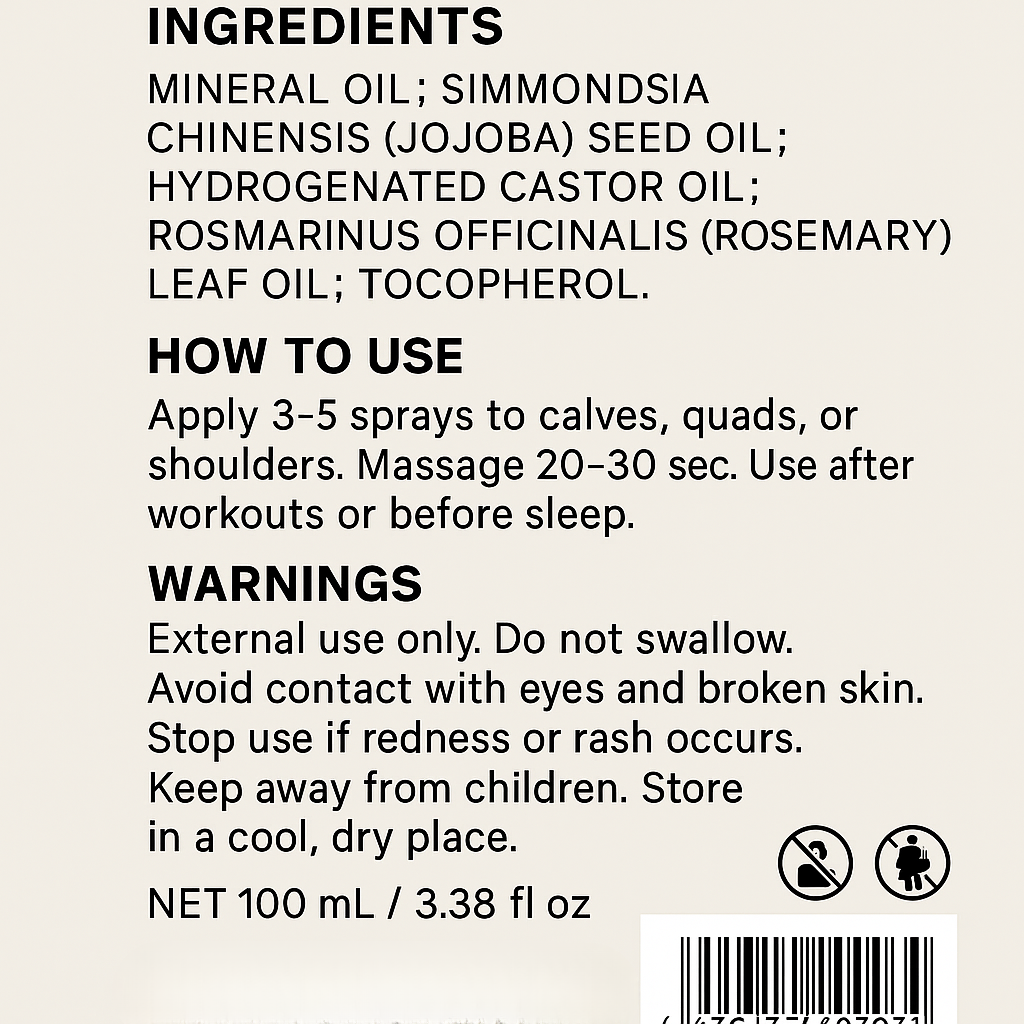 Instant-Relief Magnesium Spray